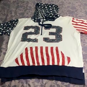 Light half zip jacket with hood